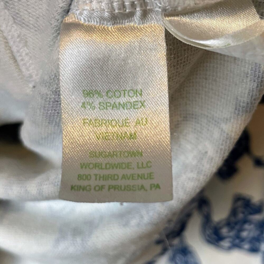 Lilly Pulitzer Pullover Sweatshirt Sz XS Blue Elephant Print Style 13153 Coastal - Picture 7 of 7